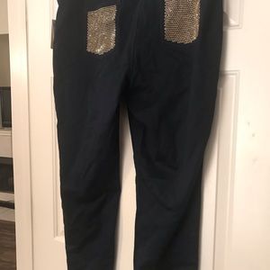 Michael Kors gold embellished jeans